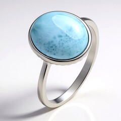 Anello in argento con Larimar