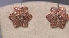 Gouden oorbellen met SI1 Argyle Rose De France Diamanten (Annette)