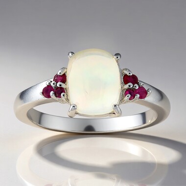 Welo-Opal-Silberring