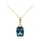 Collier en or et Topaze bleu de Londres