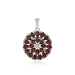 Mosambik-Granat-Silberanhänger