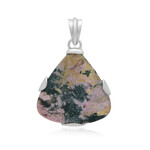 Ciondolo in argento con Rodonite Sulavesi (Bali Barong)
