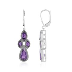 Amethyst Silver Earrings