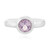 Anello in argento con Ametista Rose de France (MONOSONO COLLECTION)