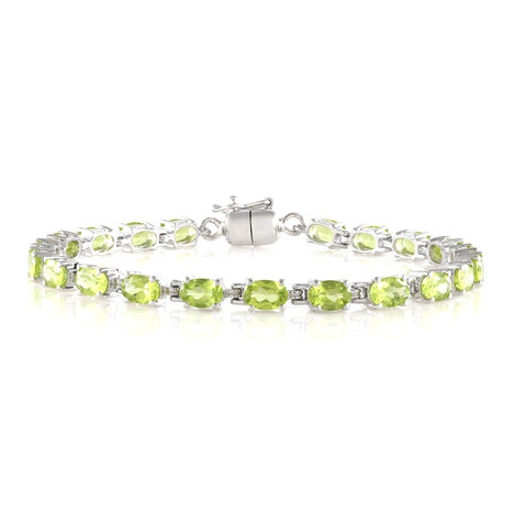 Brazalete en plata con Peridoto