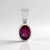 Ciondolo in argento con Rubino Bemainty