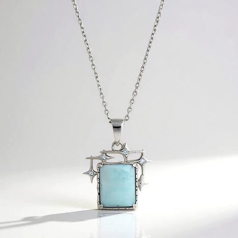 Collana in argento con Larimar