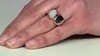 Anillo en plata con Espinela negra (KM by Juwelo)