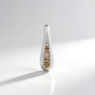 Ciondolo in argento con Diamante Champagne I2 (de Melo)