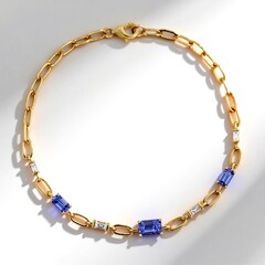 Bracciale in oro con Tanzanite AAA