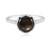 Zilveren ring met een zwarte ster saffier (de Melo Essence)