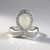 Anello in argento con Pietra di Luna Bianca (KM by Juwelo)