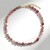 Collana in argento con Quarzo Fragola