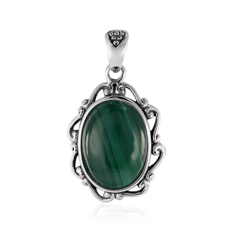 Malachite Silver Pendant (Art of Nature)