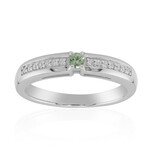 Anillo en plata con Demantoide de Madagascar (John Ferry)