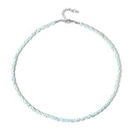 Collar en plata con Hemimorfita