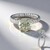 Bague en argent et Améthyste verte