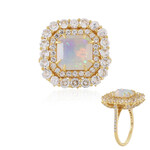 Anello in argento con Opale di Welo AAA (de Melo Essence)
