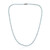 Zilveren halsketting met hemel-blauwe topaasstenen