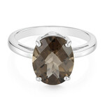 Rauchquarz-Silberring