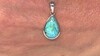 Colgante en plata con Turquesa azul del Mohave Kingman (Jones Lee)