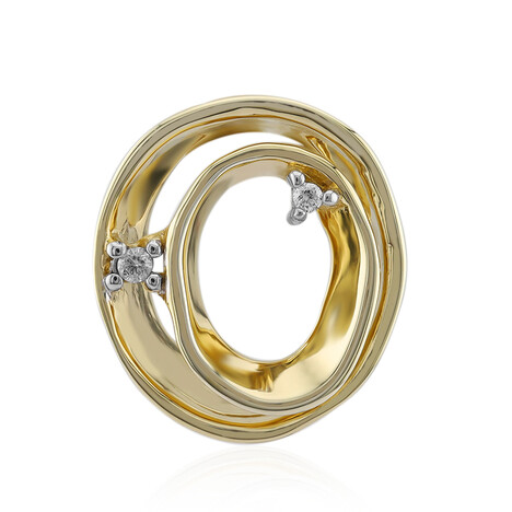 Ciondolo in argento con Diamante SI1 (G) (Annette)