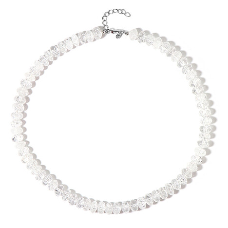 Collana in argento con Quarzo Bianco