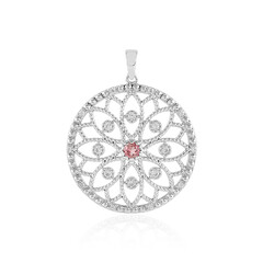 Ciondolo in argento con Tormalina Rosa Nigeriana