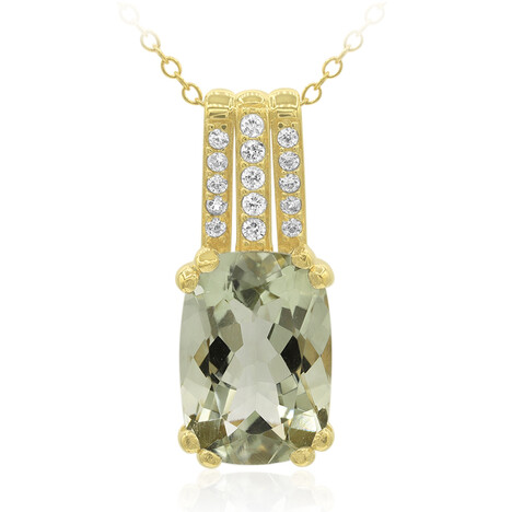 Collana in argento con Ametista Verde