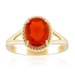 Anillo en oro con Ópalo de fuego AAA de México