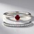 Anello in argento con Spinello Rosso