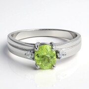 Zilveren ring met een koper toermalijn