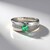 Anello in argento con Smeraldo Colombiano