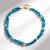 Collana in argento con Apatite Blu Neon (Riya)