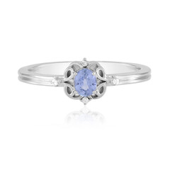 Zilveren ring met een Blauwe Ceylon saffier