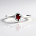 Bague en argent et Rubis de Tanzanie