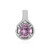 Rose de France Amethyst Silver Pendant