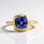 Anello in oro con Tanzanite AAA (CIRARI)