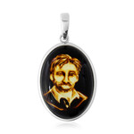 Baltischer Bernstein-Silberanhänger (dagen)