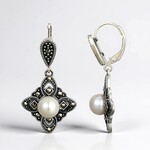 Orecchini in argento con Perla d'Acqua Dolce Bianca