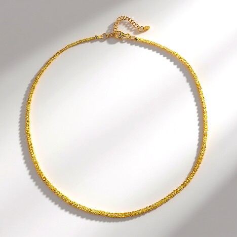 Collana in argento con Zaffiro Giallo