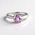 Anello in argento con Ametista Rose de France