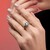 Anillo en oro con Diamante azul cielo I2 (SUHANA)