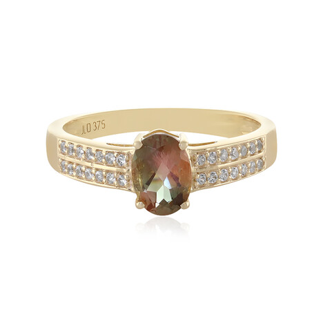 Gouden ring met een Oregon zonnesteen