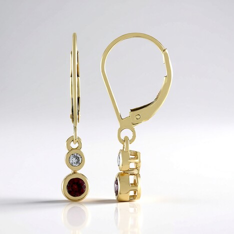 Orecchini in oro con Spinello Rosso