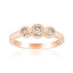 Gouden ring met een VS1 Argyle-Rose de France-Diamant (Annette)