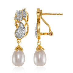 Zilveren oorbellen met zoetwater kweekparels