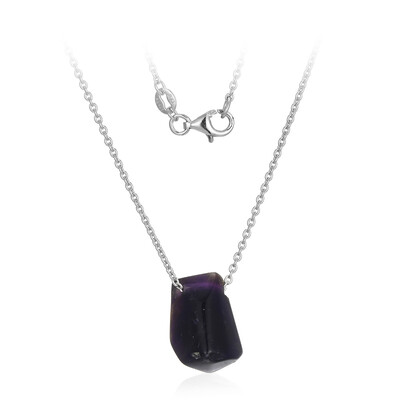 Collana in argento con Ametista Zambiana