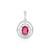 Bemainty Ruby Silver Pendant