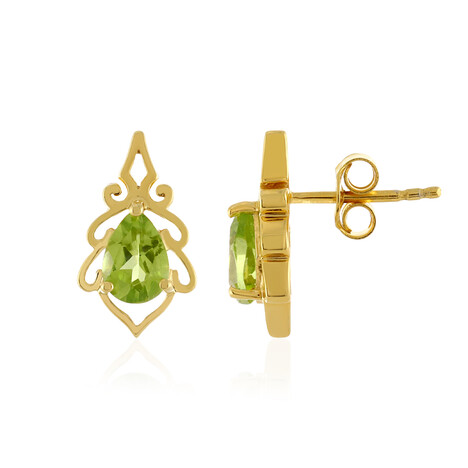Peridot-Silberohrringe